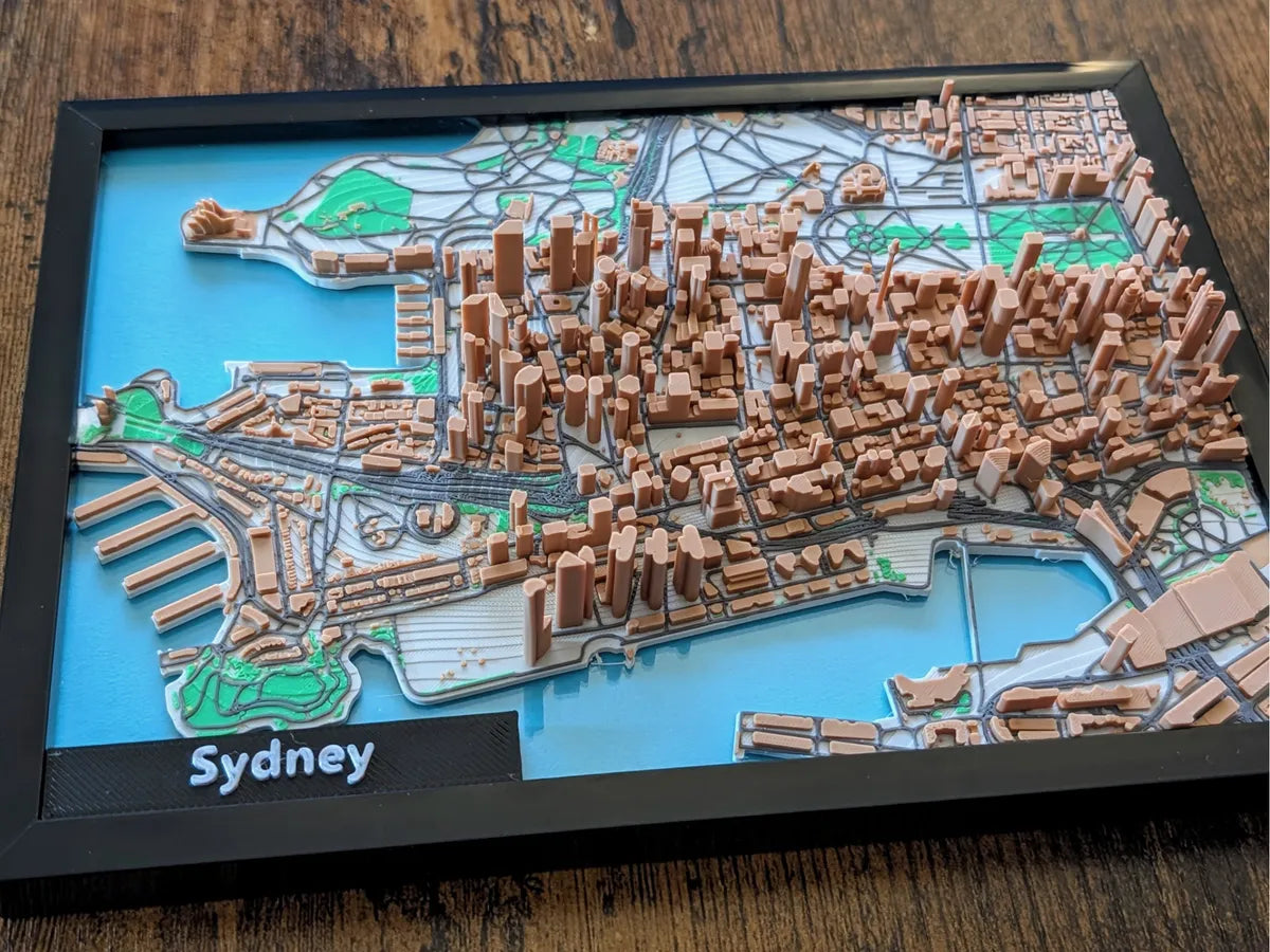 Quadro Decorativo 3D de Cidades | Arte E Geografia Em Destaque