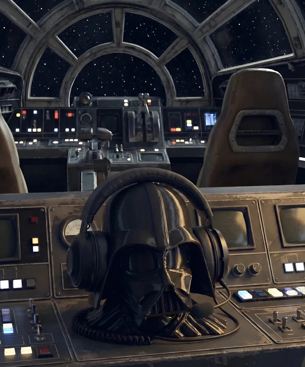 Suporte Headset Capacete Darth Vader | Edição Lado Sombrio