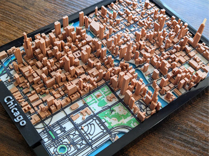 Quadro Decorativo 3D de Cidades | Arte E Geografia Em Destaque